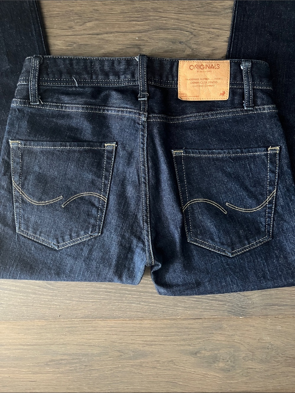 Jack and Jones Dark Indigo Straight Jeans - Picture 4 of 6